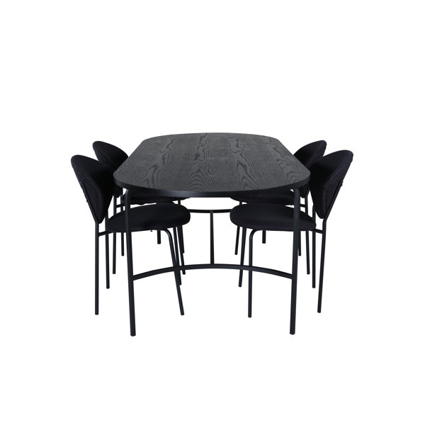 Ivy Bronx Dining Set, Waggoner Oval Dining Table With Vault Dining
